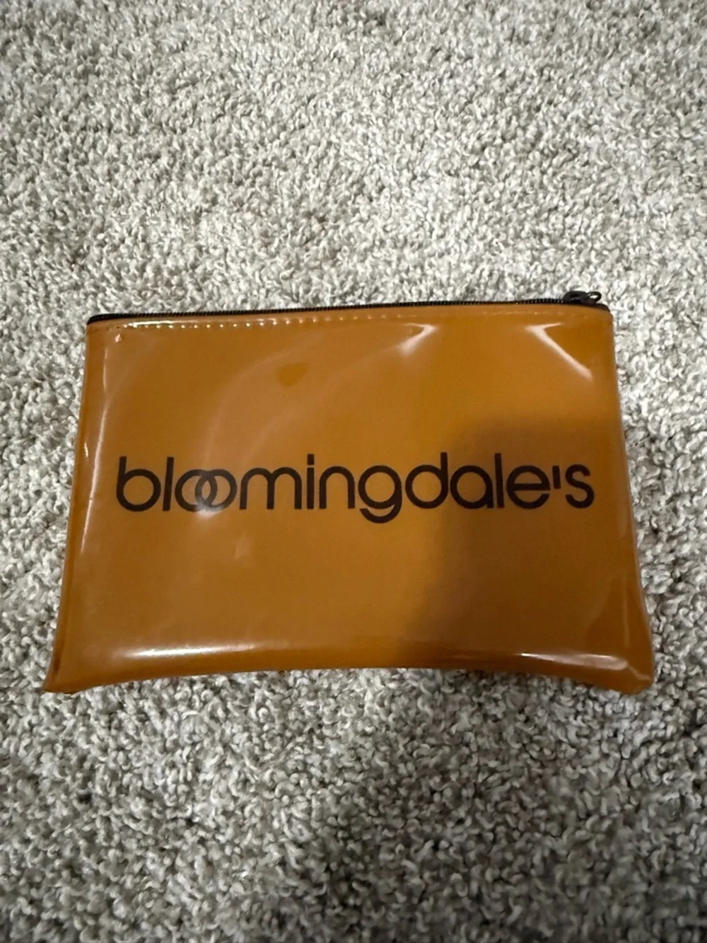 Little Brown Cosmetic Vinyl Pouch - Brown